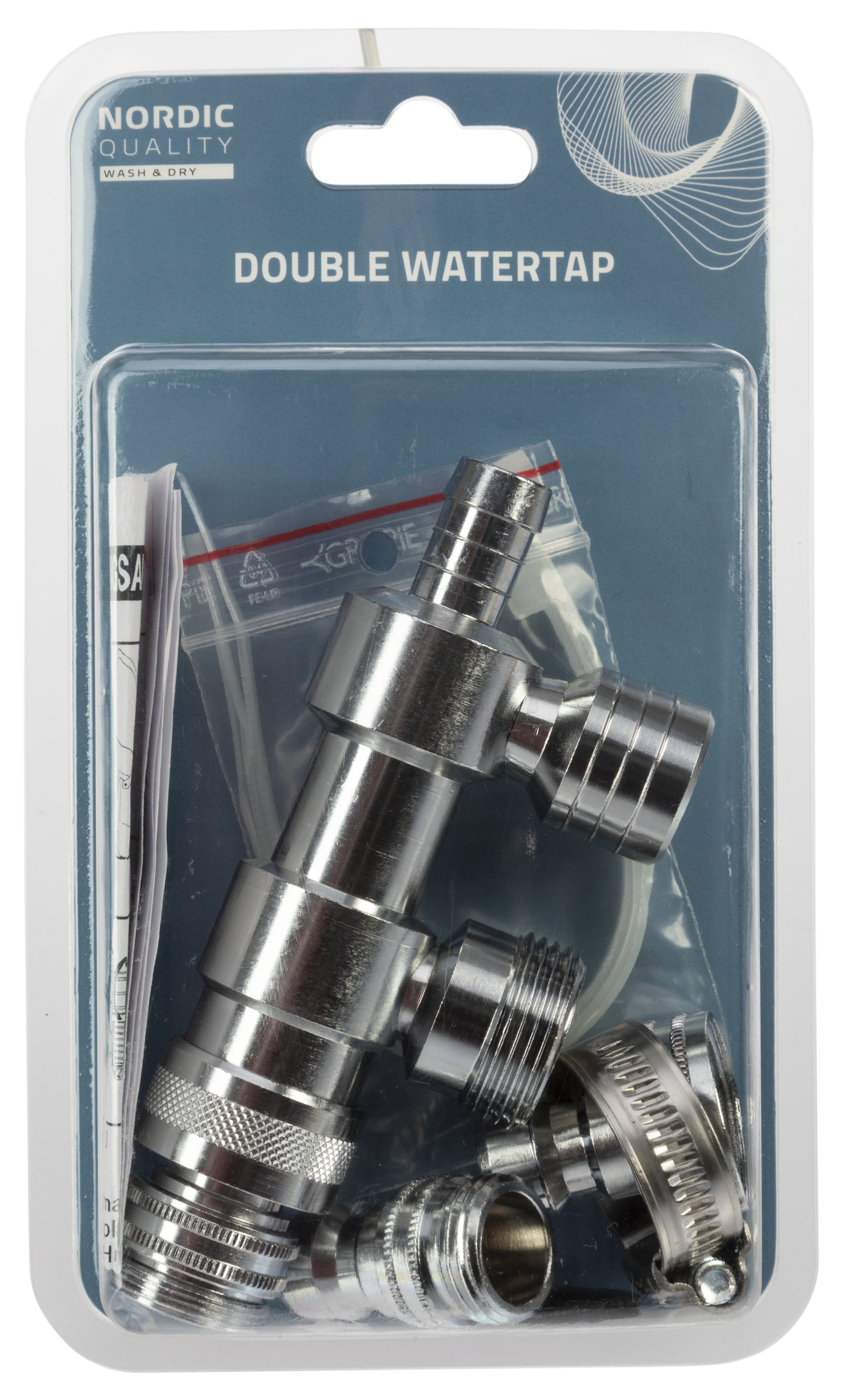 Nordic Quality Dobbelt vandkobling 3/4 Nordic Quality Dobbelt vandkobling 3/4